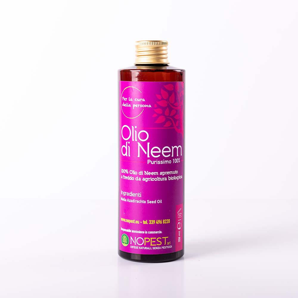 Olio di Neem puro 100% – 250 ml – Nopest – Difese naturali, senza pesticidi
